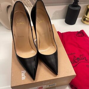 Christian Louboutin Black Patent Leather Heels
